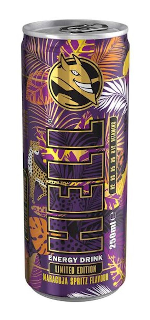 250ml Energy Drink  Maracuja Spritz  // HELL Энергетический напиток Маракуйя 