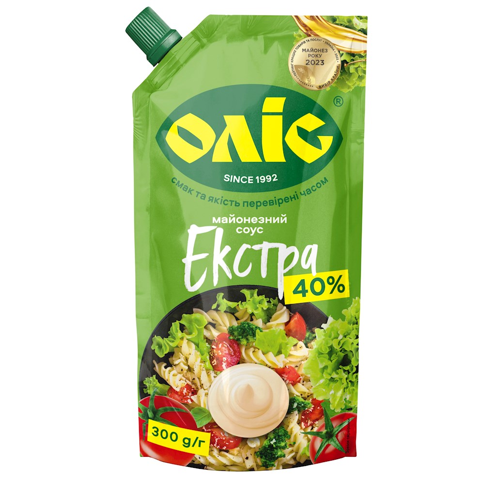 300g OLIS Mayonnaise-Sauce „Extra“ 40% Fett  // Майонезный соус «Екстра» 40% 