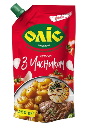 250g OLIS Ketchup mit Knoblauch // Олис Кетчуп С чесноком 