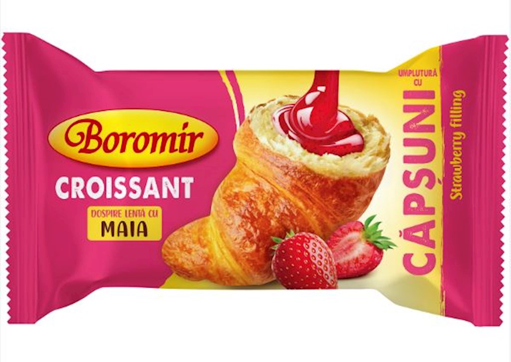 60g Boromir Croissant mit Erdbeercreme  // Круассан с Клубничным кремом