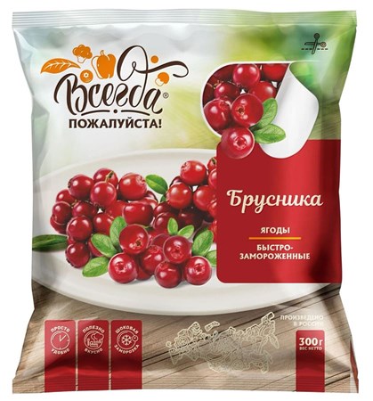 300g Immer Gerne! Preiselbeeren t/g  // Брусника  быстрозамороженная