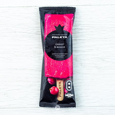 70g Paleta Eis-Dessert Granatapfel und Kirsche // Десерт замороженный Гранат и вишня