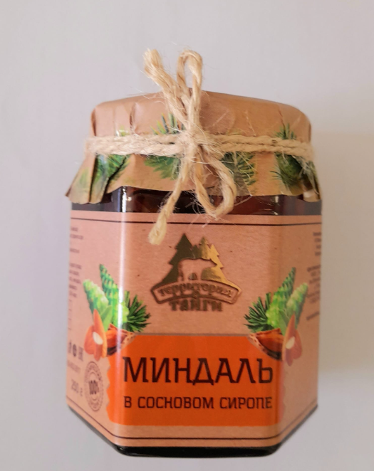 250g TerritorijaTaigi Mandeln in Kiefernsirup // Миндаль в сосновом сиропе