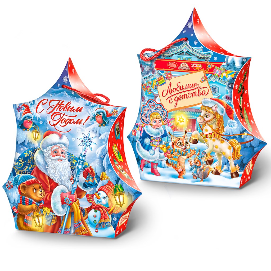 185g OK Neujahrsgeschenk „Lieblingssüßigkeiten Maskarad"/ ОК Набор кондитерский подарочный Маскарад