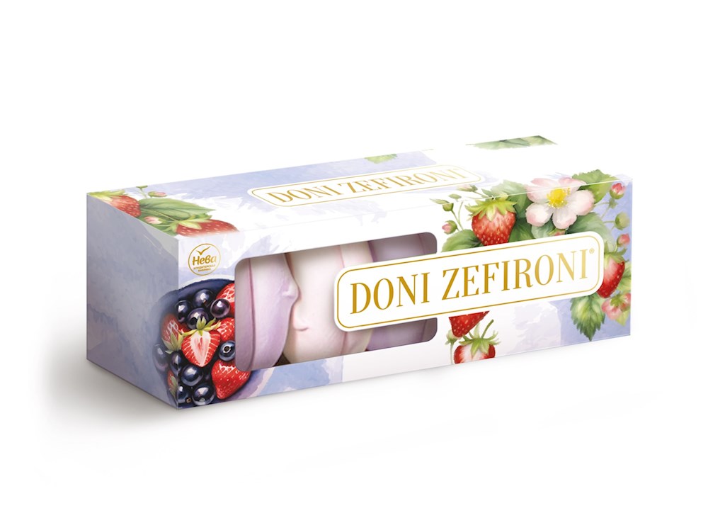 210g Neva Sevir Doni Zefironi Erdbeere/schw.Johannisbeere // Зефир Дони Зефирони вкус клубники и черной смородины