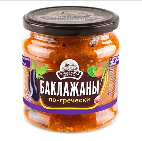 460g Semiluki Auberginen nach griechischer Art Баклажаны по-гречески