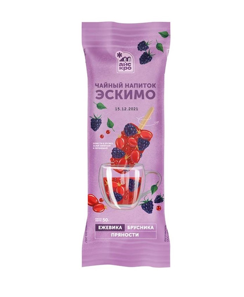 65g ICECRO Preiselbeer-Brombeer-Tee // Брусничное - ежевичный чай с пряностями