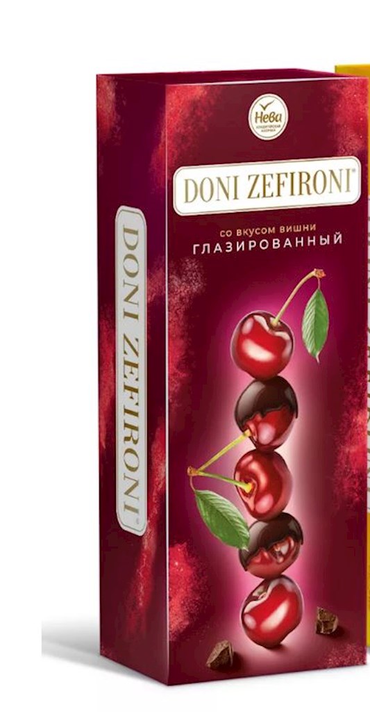 210g Neva Sevir Doni Zefironi Kirschgeschmack in Schokolade // Зефир Дони Зефирони со вкусом вишни глазированный