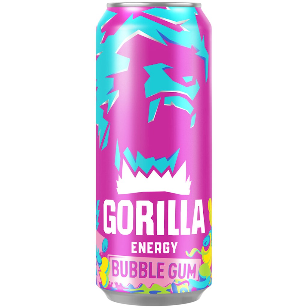 450ml GORILLA Energy Drink Bubble Gum // HELL Энергетический напиток Баббл Гам