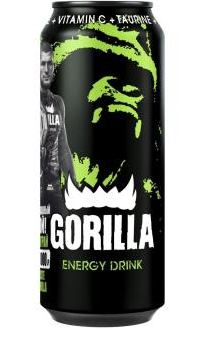 450ml GORILLA Energy Drink Classic // HELL Энергетический напиток классический  