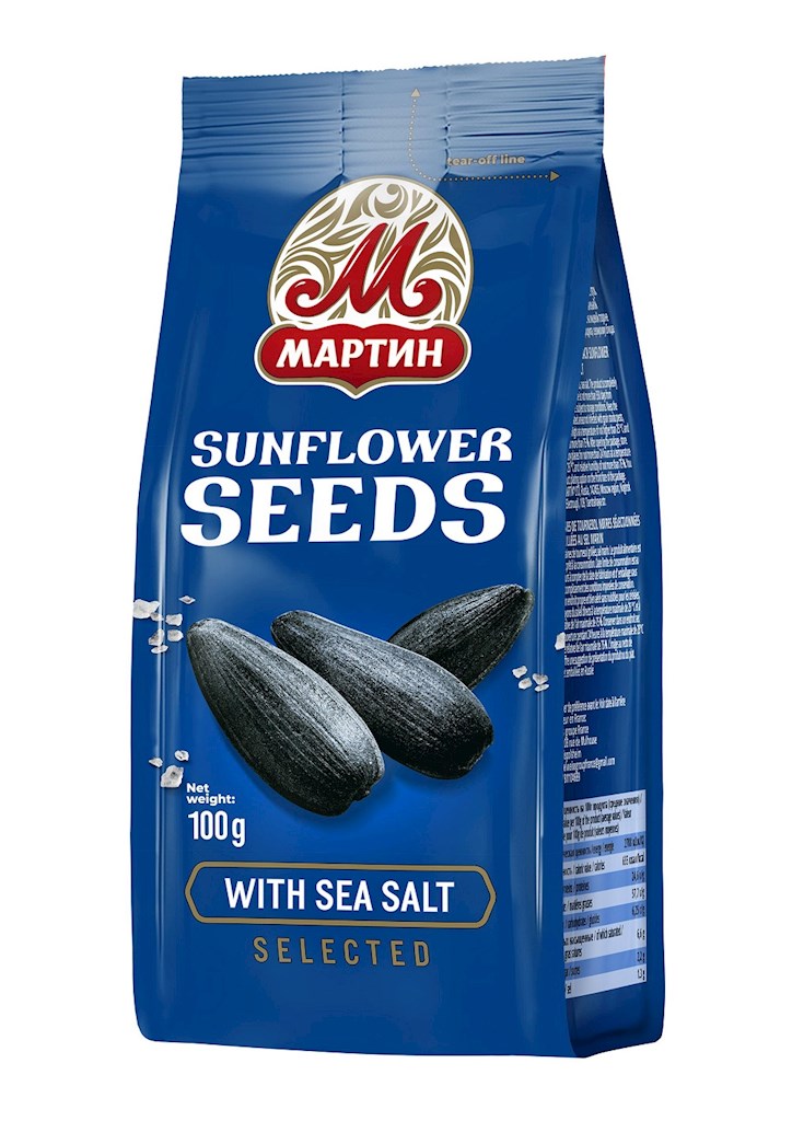 100g Martin SBK schwarz, gesalzen // Семечки черные жареные, соленые 