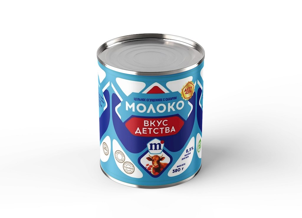 380g M° gezuckerte Kondensmilch 8,5%  Fett // Молоко сгущенное 8,5% жира 