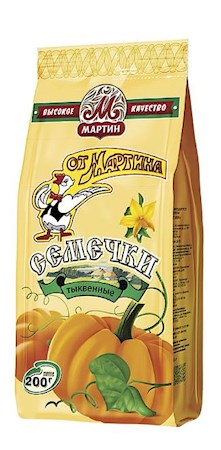 200g Martin Kürbiskerne gesalzen // Семечки тыквенные "От Мартина" неочищенные с солью