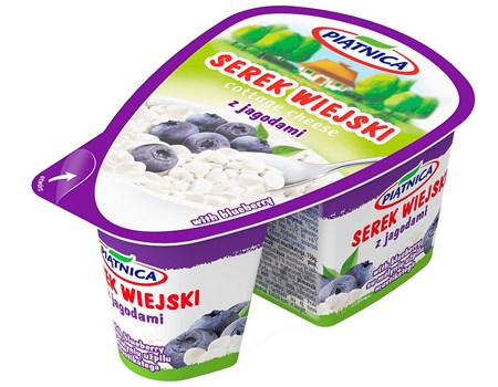 150g Hüttenkäse mit Heidelbeeren // Piatnica Творог зернистый с черникой
