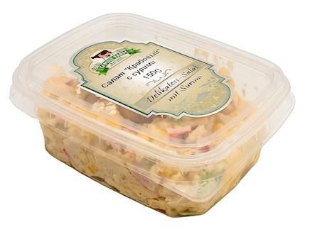 150g Family Farm Salat "Kraboviy" mit Surimi // Салат "Крабовый" с сурими