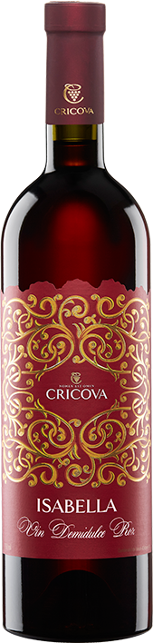 0,75 Liter CRICOVA Wein ISABELLA rot, halbsüß, ALC.13,0% Vol. Moldawien Moldau