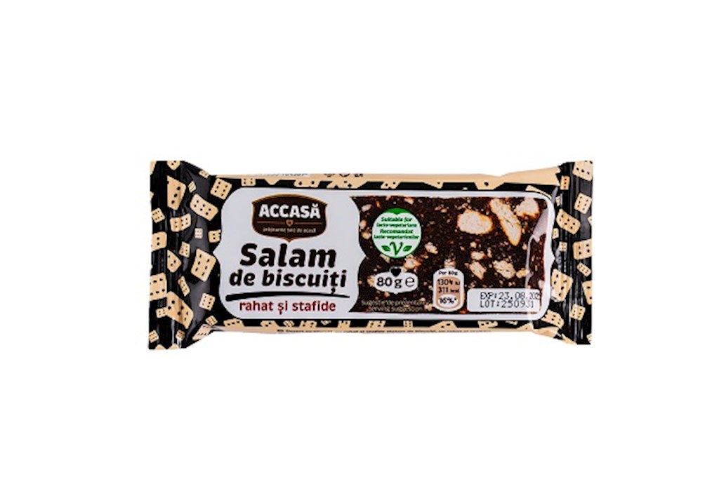 80g Accasa Kakao-Keksrolle mit Rahat/Salam de biscuit // Бисквитный рулет с какао и рахат-лукумом