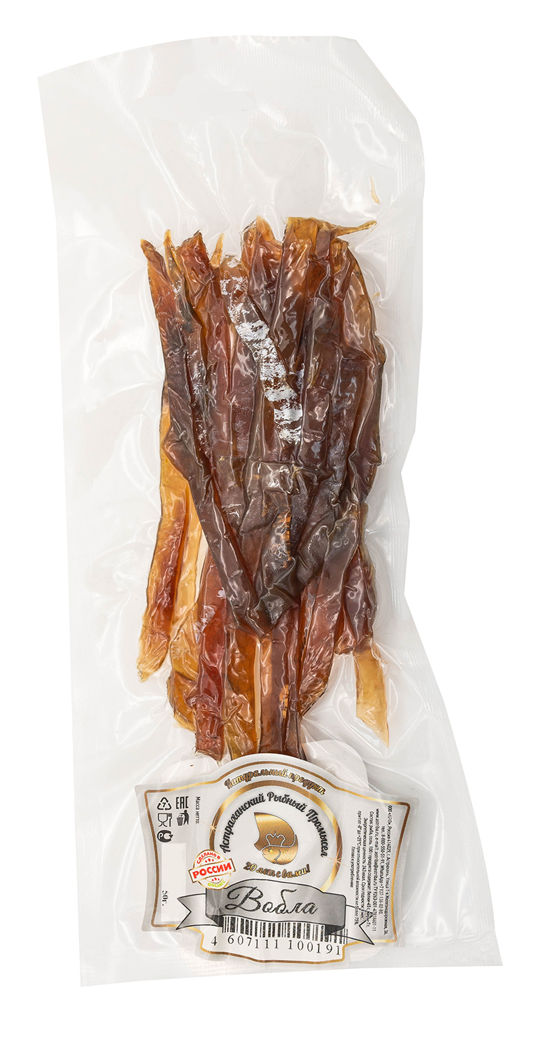 50g Plötze Streifen Snack - getrocknet, gesalzen DIREKT AUS DEM WOLGA-GEBIET Wobla ВОБЛА ВЯЛЕНАЯ АСТ