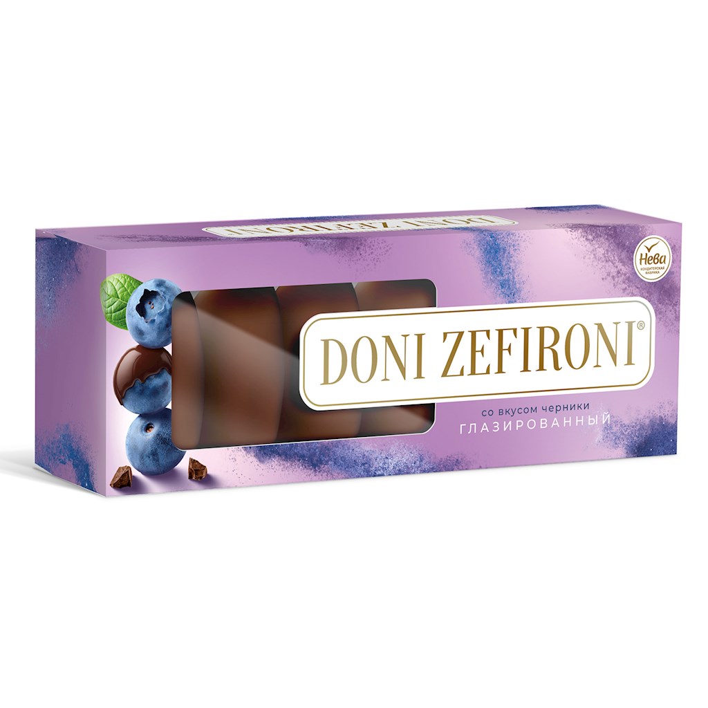 210g Neva Sevir in Schokolade Blaubeergeschmack // Зефир Doni Zefironi со вкусом черники