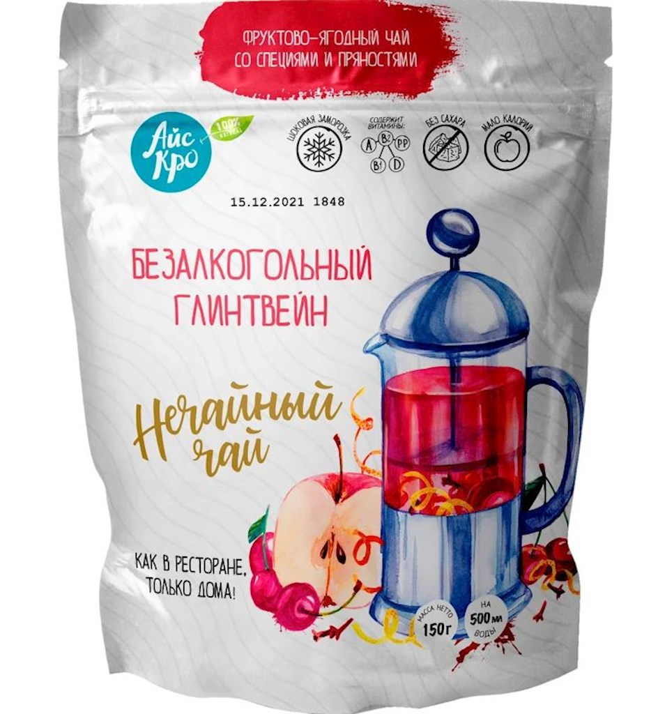 150g ICECRO Früchtemischung für Glühwein Alkoholfrei // Чайный напиток Глинтвейн б/а 
