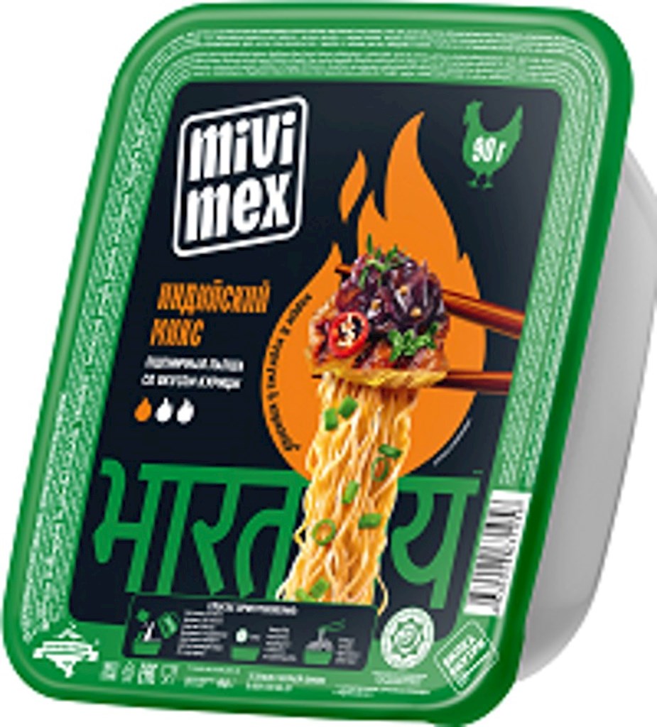 90g MIVIMEX ermicelli mit Hühnergeschmack "India" // Вермишель со вкусом курицы Индийский микс 
