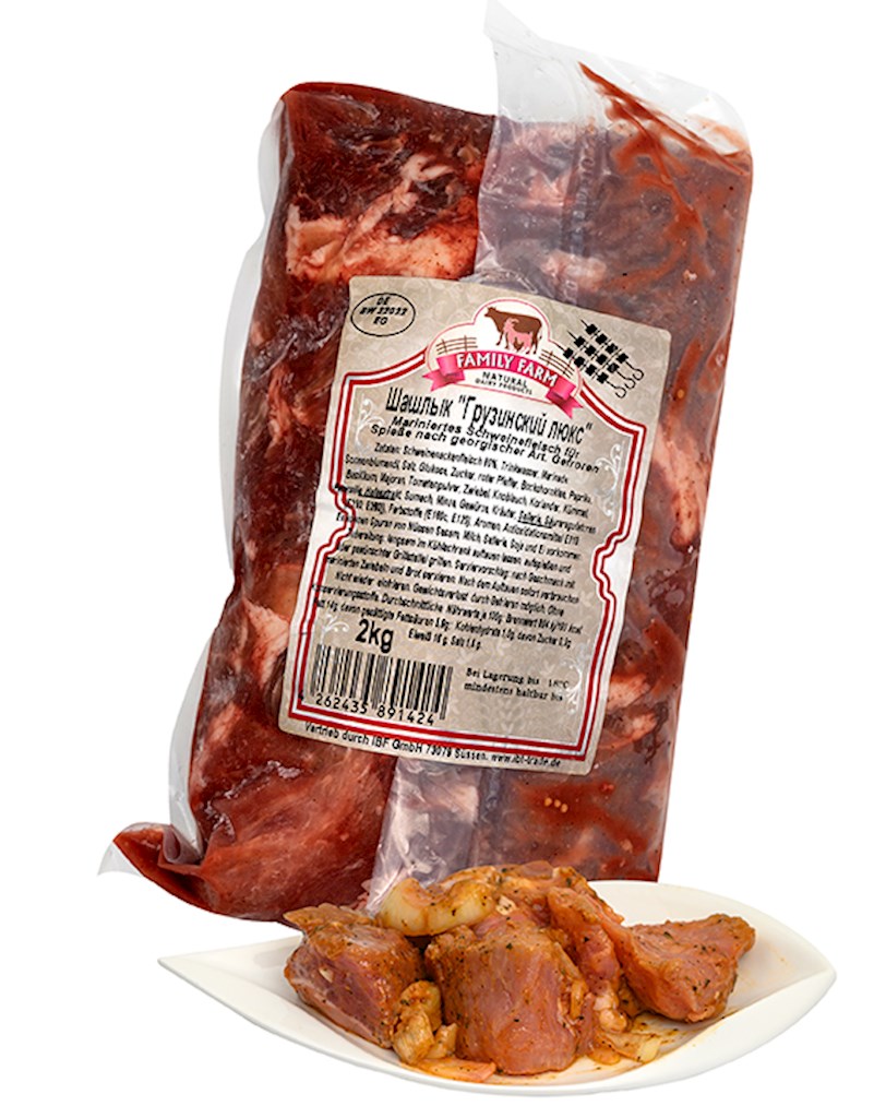 2,0 kg Schaschlik "Georgian Deluxe" Schweinehals Nacken //  Шашлык из свинины "Грузинский люкс"