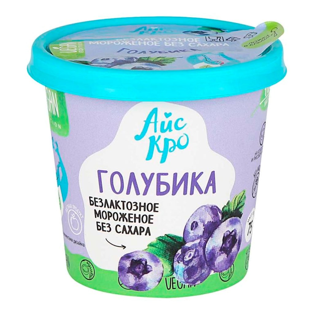 75g ICECRO Fruchte-Sorbet Blaubeere  // фруктовый Сорбет с Голубикой 