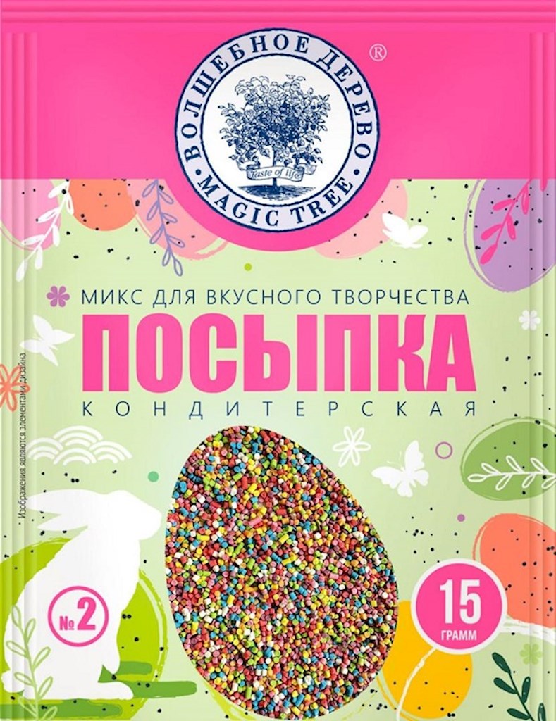 15g W.D. Bunte Streusel Nr.2 // Посыпка кондитерская Nr.2