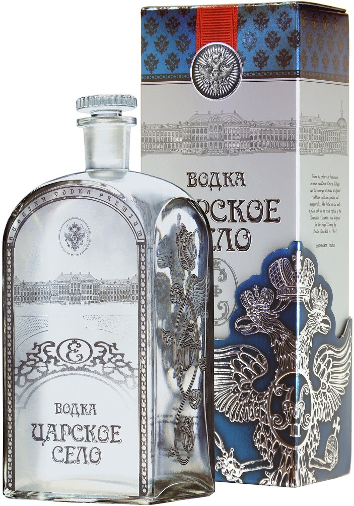 0,7 Liter WODKA ZARENDORF TZARSKOE SELO PREMIUM ВОДКА ЦАРСКОЕ СЕЛО ВОДКА ПРЕМИАЛЬНАЯ