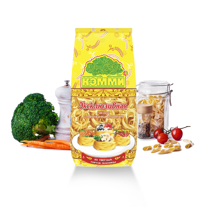 250g Kemmi Fadennestnudeln EXCLUSIVE Typ CAPPELLINI СДЕЛАНО В КАЗАХСТАНE