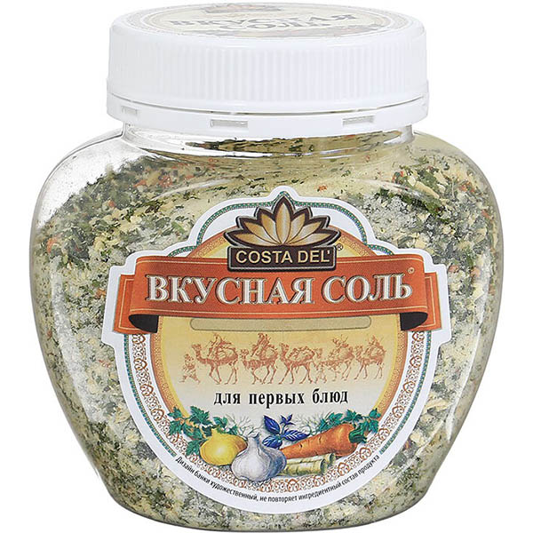 400g Costa Del Gewürzsalz für die ersten Gänge ВКУСНАЯ СОЛЬ ПРИПРАВА ДЛЯ ПЕРВЫХ БЛЮД
