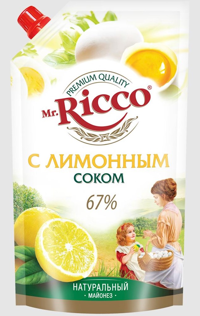 375g Mr.Ricco Mayonnaise mit Zitronensaft, 67% Fett  // Майонез С лимонным соком 67%