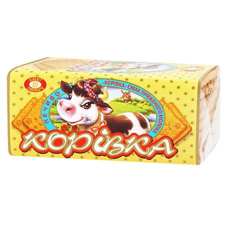180g BS 33 Korovi Zuckerkekse mit Milchgeschmack // Печенье со вкусом топленого молока