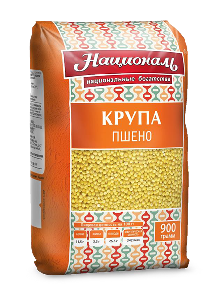 900g HIRSE. POLIERT. PREMIUM-PRODUKT. ПШЕНО ШЛИФОВАННОЕ.