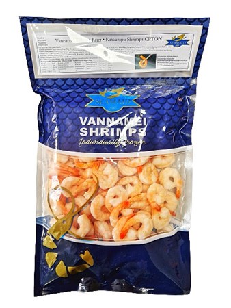 640g Seamaid Vannamei Garnelen geschält, glasiert 51/60 EasyPeel // Креветки очищенные с хвостом 51/60