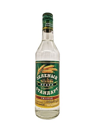 0,5L Wodka Zelenij Standard Roggen alc.40°// Водка Зеленый Стандарт Ржаная алк.40°