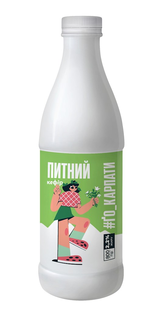 800ml GoKarpaty Trink-Kefir 2,2 % // ҐоКарпати Кефір Питний  2,2% 