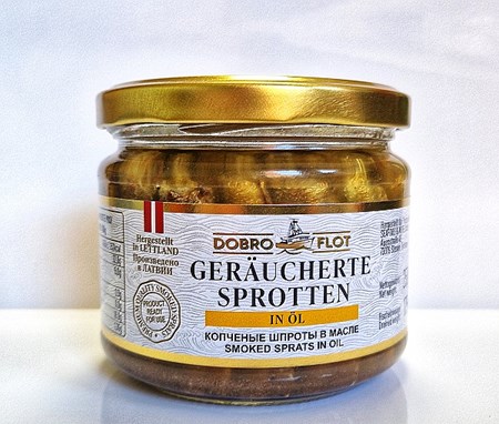 250g Sprotten in Öl // Шпроты в масле