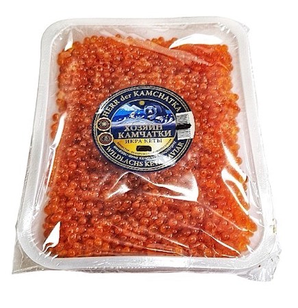 800g Hosjain Kamchatki Lachskaviar Keta Prem. mK -18° // Икра Кета Премиум 