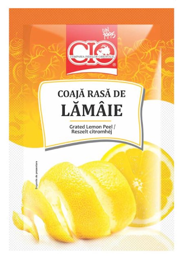 10g (RO) CIO Zitronenschale / Coaja rasa de lamaie // Тертая лимонная цедра
