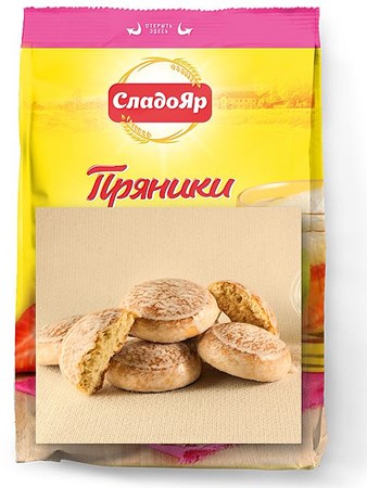 350g Prjaniki mit Sacharniye // СладоЯр Пряники Сахарные