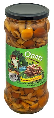 530g YES! Pilze Stockschwämchen mild gesalzen // Опята малосольные