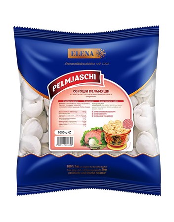 1kg Elena Pelmeni Pelmjaschi mit Schweinefleisch // Пельмени   Pelmjaschi   из свинины