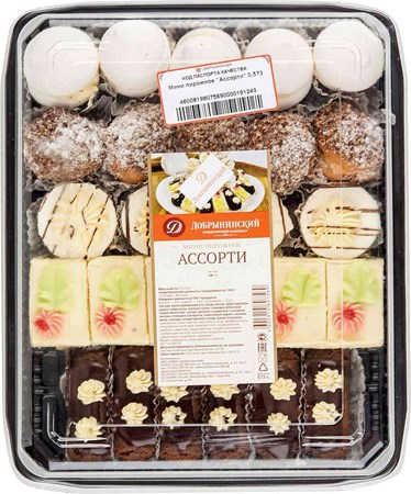 573g Törtchen-Assorti // Добрынинский Набор мини-пирожных ассорти