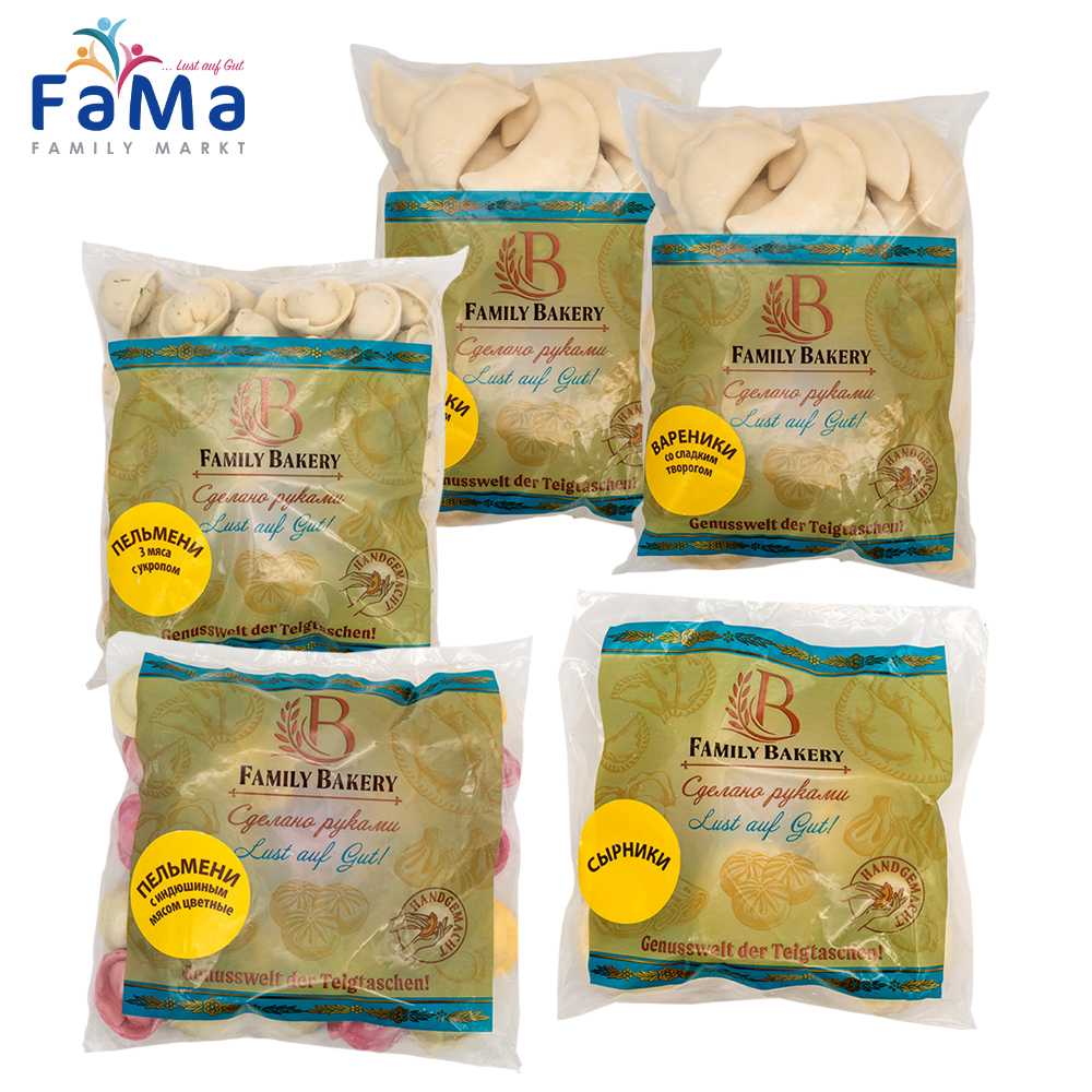 3,15kg Family Bakery TiefkühlSET - handegmachte Teigtaschen
