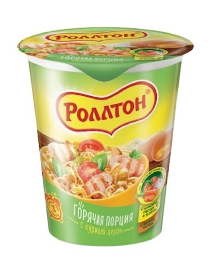 70g Rollton Nudel mit Hühnerfleisch -Caesargeschmack // Лапша с курицей цезарь