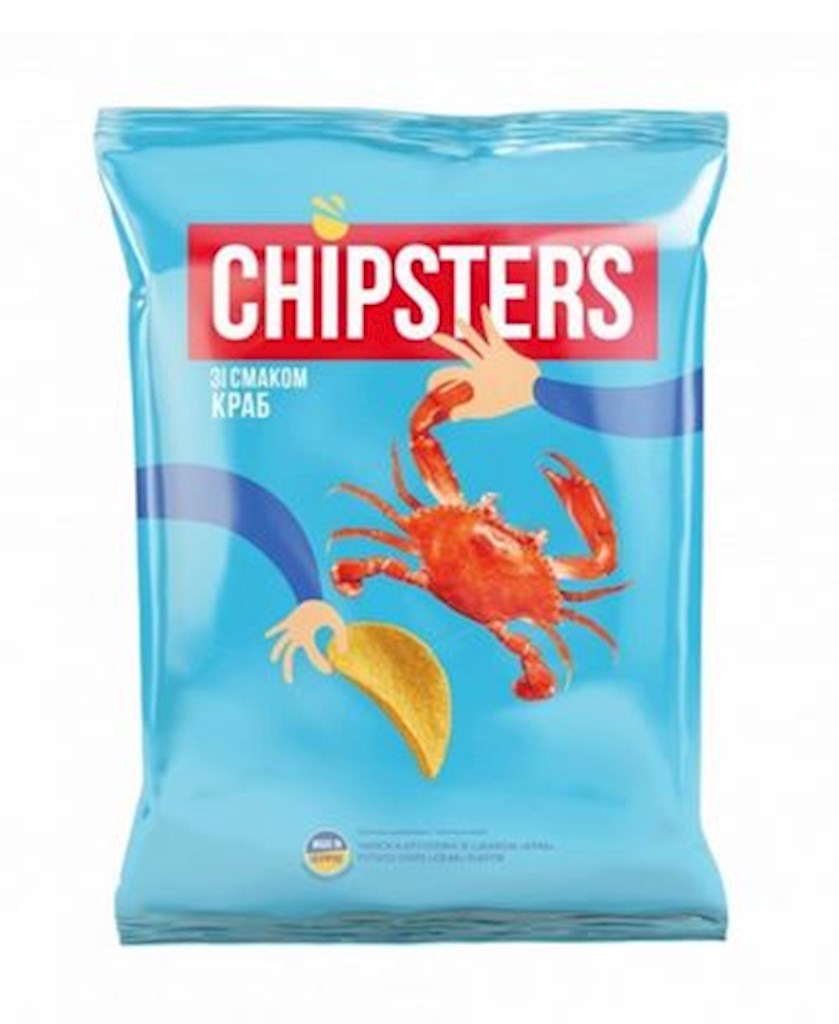 100g  Chipster´s Chips mit Krabbenaroma // Чипсы со вкусом краба 