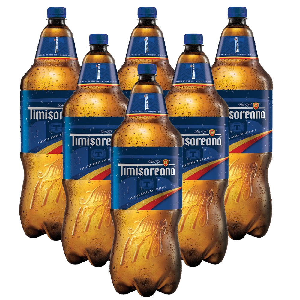6X2,5L Timisoreana Bier hell Alc.5,0% inkl.Pfand ПИВО РУМЫНСКОЕ PIWO BERE