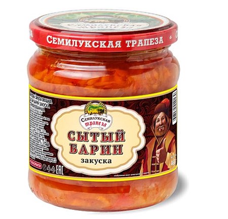 460g Semiluki Gemüsezubereitung Sitiy Barin // Oвощная закуска Сытый Барин