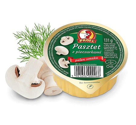 131g Profi Geflügelpastete mit Champignons  // Паштет Куриный с Шампиньонами 